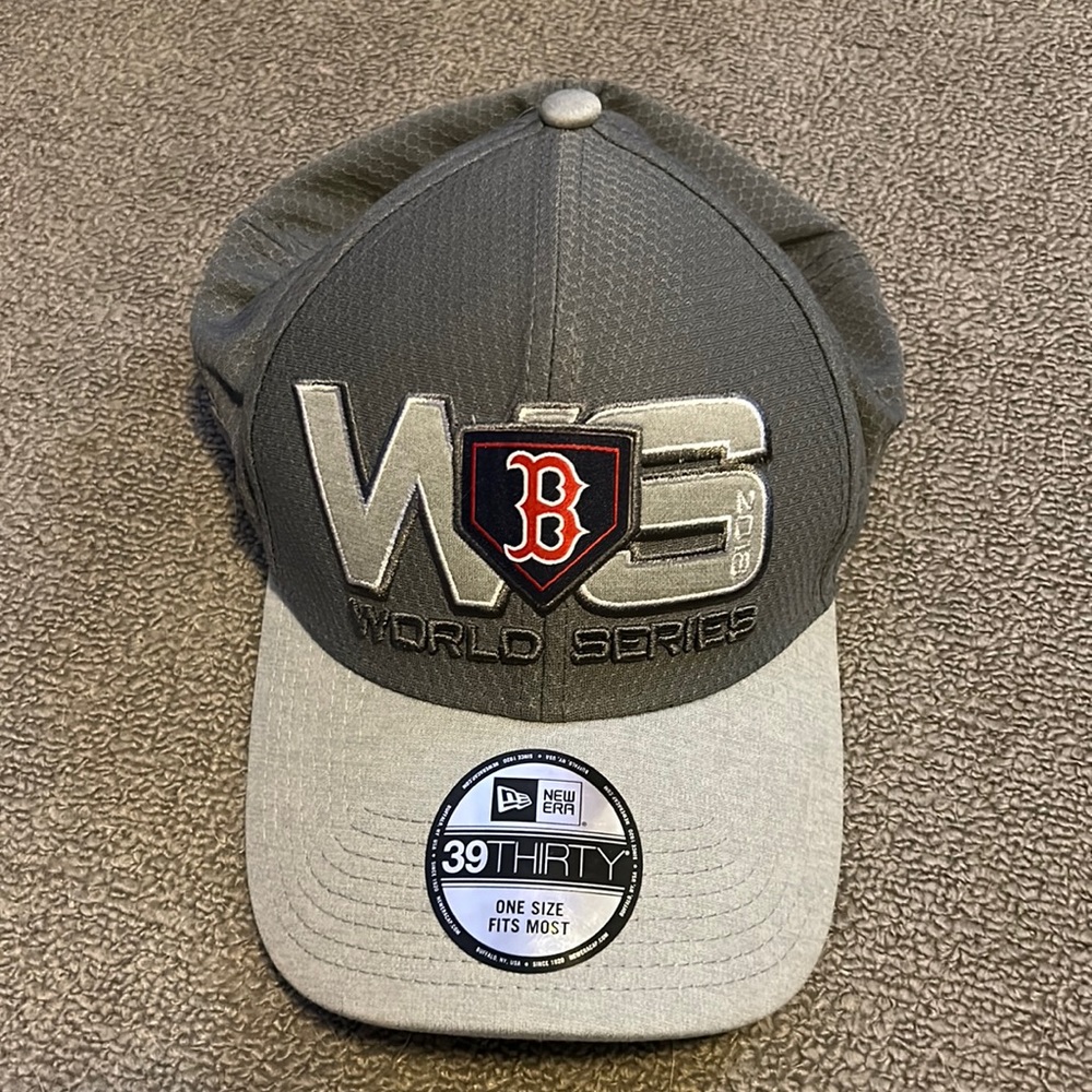 Gray New Era 2018 Boston Red Sox World Series Official On Field Cap
